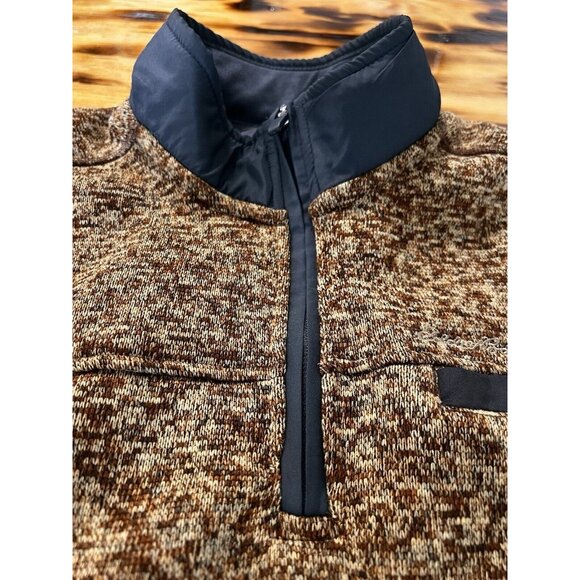 Eddie Bauer 1/4 Zip Pullover Sweater Browns Size Medium Outdoor Preppy Hiking - Picture 13 of 15